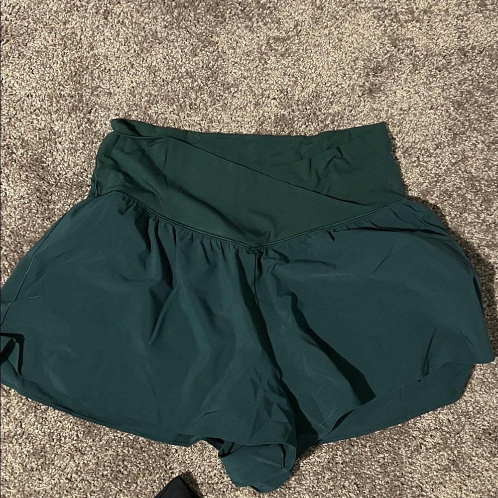 High-Waist Active Skort in Deep Teal